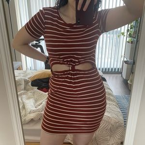 Vintage Forever 21 Crew Neck Cutout Dress - S to M